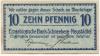Schneeberg-Neustädtel - Erzgebirgische Bank EGmbH - -- 10 Pfennig 