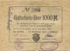 Schöneck - Stadtrat und Stadthaupt-, Spar- und Girokasse - 8.9.1922 - 1000 Mark 