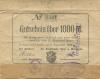 Schöneck - Stadtrat und Stadthaupt-, Spar- und Girokasse - 8.9.1922 - 1000 Mark