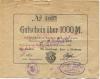 Schöneck - Stadtrat und Stadthaupt-, Spar- und Girokasse - 8.9.1922 - 1000 Mark