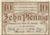 Schweidnitz (heute: PL-Swidnica) - Kreissparkasse - 15.1.1921 - 10 Pfennig 