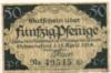 Schweinfurt - Stadt - 15.4.1918 - 1.7.1919 - 50 Pfennig 