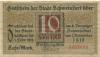 Schweinfurt - Stadt - 1.11.1918 - 1.2.1919 - 10 Mark 