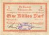 Schwepnitz - Bank für Gewerbe und Landwirtschaft eGmbH - 1.10.1923 - 1 Million Mark 