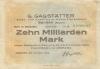 Senden - Gagstätter, G., Säge- und Hobelwerk, Kyanisieranstalt - 26.10.1923 - 30.11.1923 - 10 Milliarden Mark 