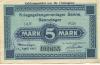 Sennelager (heute: Paderborn) - Kriegsgefangenenlager - 1.4.1917 - 5 Mark 