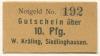 Siedlinghausen (heute: Winterberg) - Kräling, Wilhelm, Buchhandlung - -- - 10 Pfennig 