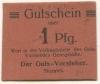 Siemianowitz (heute: PL-Siemianowice Slaskie) - Georgshütte, Gutsvorstand Verkaufsstelle - -- - 1 Pfennig