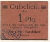 Siemianowitz (heute: PL-Siemianowice Slaskie) - Georgshütte, Gutsvorstand Verkaufsstelle - -- - 1 Pfennig