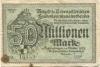 Sigmaringen - Hohenzollerischer Landeskommunalverband - Oktober 1923 - 50 Millionen Mark
