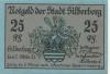 Silberberg (heute: PL-Stoszowice) - Stadt - 1.10.1921 - 25 Pfennig