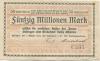 Sodingen (heute: Herne) - Amt - 1.10.1923 - 50 Millionen Mark 
