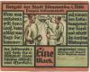Sömmerda - Stadt - 1.8.1921 - 1 Mark 