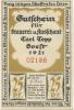 Soest - Topp, Carl, Brauerei und Ausschank, Osthofenstr. 23 - 1.9.1921 - 25 Pfennig 