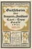 Soest - Topp, Carl, Brauerei und Ausschank, Osthofenstr. 23 - 1.9.1921 - 50 Pfennig 