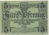 Sommerfeld (heute: PL-Lubsko) - Stadt - 1.4.1917 - 5 Pfennig 
