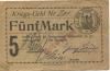 Sommerfeld (heute: PL-Lubsko) - Stadt - November 1918 - 1.3.1919 - 5 Mark