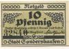 Sondershausen - Stadt - 1921 - 10 Pfennig 