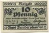 Sondershausen - Stadt - 1921 - 10 Pfennig 