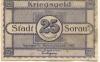 Sorau (heute: PL-Zary) - Stadt - 1917 - 1.2.1919 - 25 Pfennig 