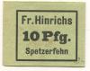 Spetzerfehn (heute: Großefehn) - Hinrichs, Frerich, Gasthaus und Bäckerei - -- - 10 Pfennig 