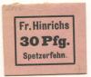 Spetzerfehn (heute: Großefehn) - Hinrichs, Frerich, Gasthaus und Bäckerei - -- - 30 Pfennig 