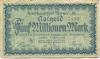 Speyer - Stadt - 27.7.1923 - 5 Millionen Mark 