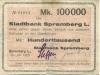 Spremberg - Stadtbank - 25.7.1923 - 100000 Mark 