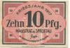 Sprottau (heute: PL-Szprotawa) - Stadt - 1917 - 31.12.1918 - 10 Pfennig
