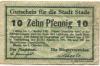 Stade - Stadt - 1.10.1918 - 1.10.1921 - 10 Pfennig 