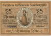 Stadtlengsfeld (heute: Dermbach) - Gemeinde - 1.9.1919 - 25 Pfennig 