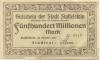 Staffelstein - Stadt - Oktober 1923 - 500 Millionen Mark 