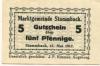 Stammbach - Marktgemeinde - 15.5.1917 - 5 Pfennig 