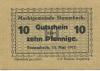 Stammbach - Marktgemeinde - 15.5.1917 - 10 Pfennig 