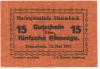 Stammbach - Marktgemeinde - 15.5.1917 - 15 Pfennig 