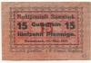 Stammbach - Marktgemeinde - 15.5.1917 - 15 Pfennig 