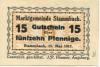 Stammbach - Marktgemeinde - 15.5.1917 - 15 Pfennig 