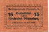 Stammbach - Marktgemeinde - 15.5.1917 - 15 Pfennig 