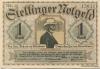 Stellingen (heute: Hamburg) - (Gemeinde) - 1.10.1920 - 1 Mark 