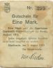 Sterkrade (heute: Oberhausen) - Sparkasse - 8.8.1914 - 1 Mark