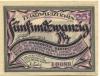 Stettin (heute: PL-Szczecin) - Kreis Randow - 1.9.1921 - 30.6.1922 - 25 Pfennig 