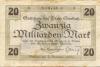 Stockach - Stadt - 3.11.1923 - 20 Milliarden Mark 