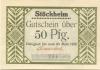 Stöckheim (heute: Northeim) - Gemeinde - - 30.3.1922 - 50 Pfennig