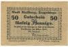 Stollberg - Stadt - März 1917 - 31.12.1918 - 50 Pfennig 