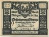 Striegau (heute: PL-Strzegom) - Stadtbank - 1.10.1920 - 25 Pfennig