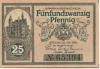Striegau (heute: PL-Strzegom) - Städtische Sparkasse - 12.5.1919 - 25 Pfennig