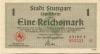 Stuttgart - Stadt - 1.5.1945 - 1 Mark 