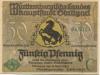 Stuttgart - Stadt - 21.4.1921 - 31.3.1924 - 50 Pfennig 