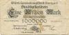 Stuttgart - Stadt - 1.8.1923 - 1 Million Mark 