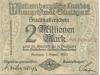 Stuttgart - Stadt - 1.8.1923 - 2 Millionen Mark 